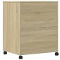 vidaXL Βάση Εκτυπωτή με Ρόδες Sonoma Δρυς 60x48x74 εκ.