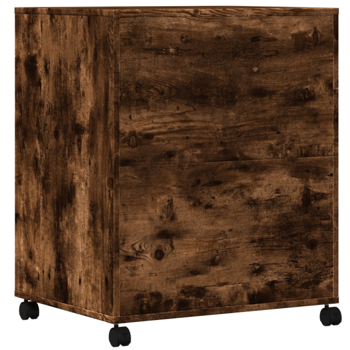 vidaXL Βάση Εκτυπωτή με Ρόδες Καπνιστή Δρυς 60 x 48 x 74 εκ.