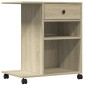 vidaXL Βάση Εκτυπωτή με Ρόδες Sonoma Δρυς 60x40x68,5 εκ.