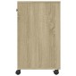vidaXL Βάση Εκτυπωτή με Ρόδες Sonoma Δρυς 60x40x68,5 εκ.