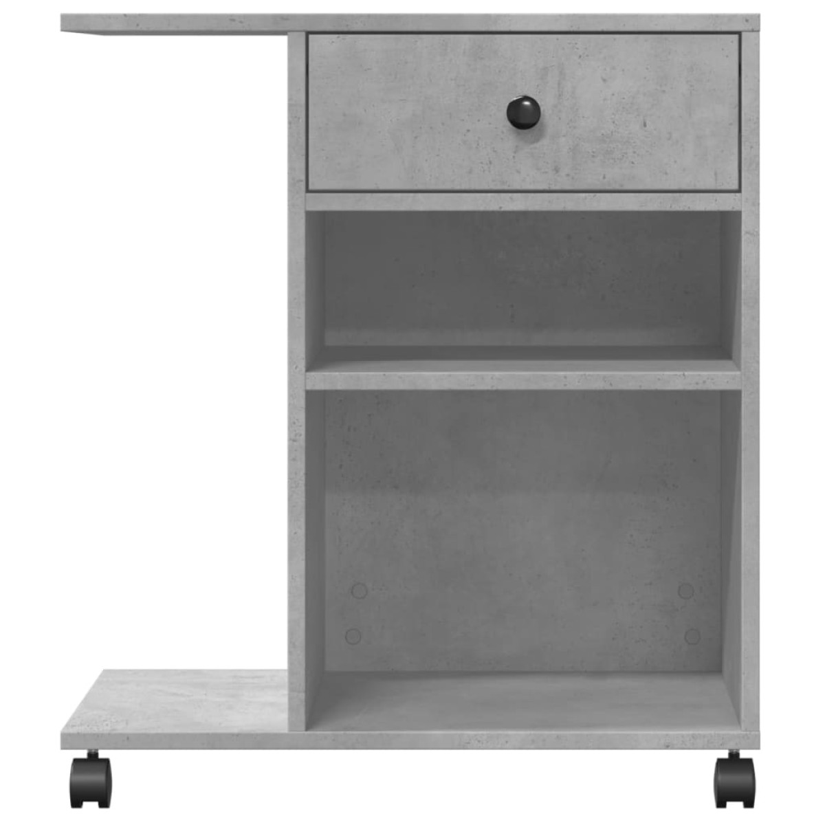 vidaXL Βάση Εκτυπωτή με Ρόδες Γκρι Σκυρ. 60x40x68,5 εκ.