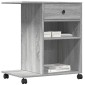 vidaXL Βάση Εκτυπωτή με Ρόδες Γκρι Sonoma 60x40x68,5 εκ.