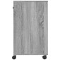 vidaXL Βάση Εκτυπωτή με Ρόδες Γκρι Sonoma 60x40x68,5 εκ.