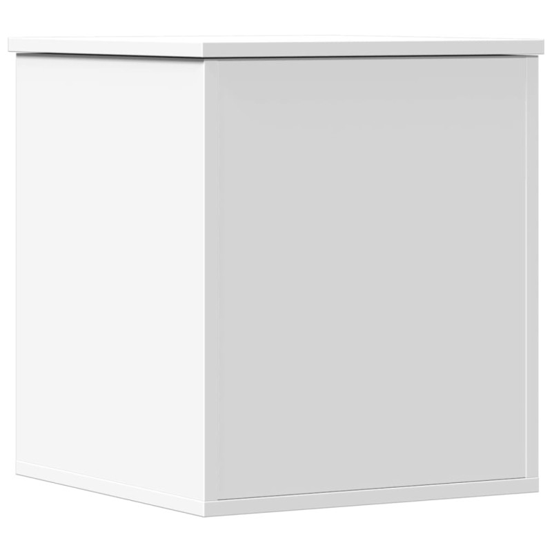 vidaXL Κουτί Αποθήκευσης Λευκό 40x42x46 εκ. Επεξεργασμένο Ξύλο