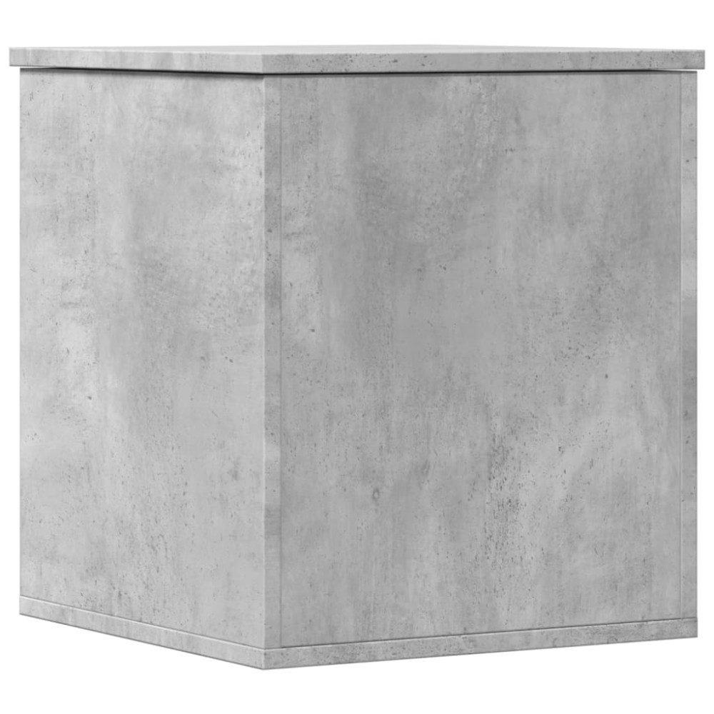 vidaXL Κουτί Αποθήκευσης Γκρι Σκυροδέματος 40x42x46 εκ. Επεξεργ. Ξύλο