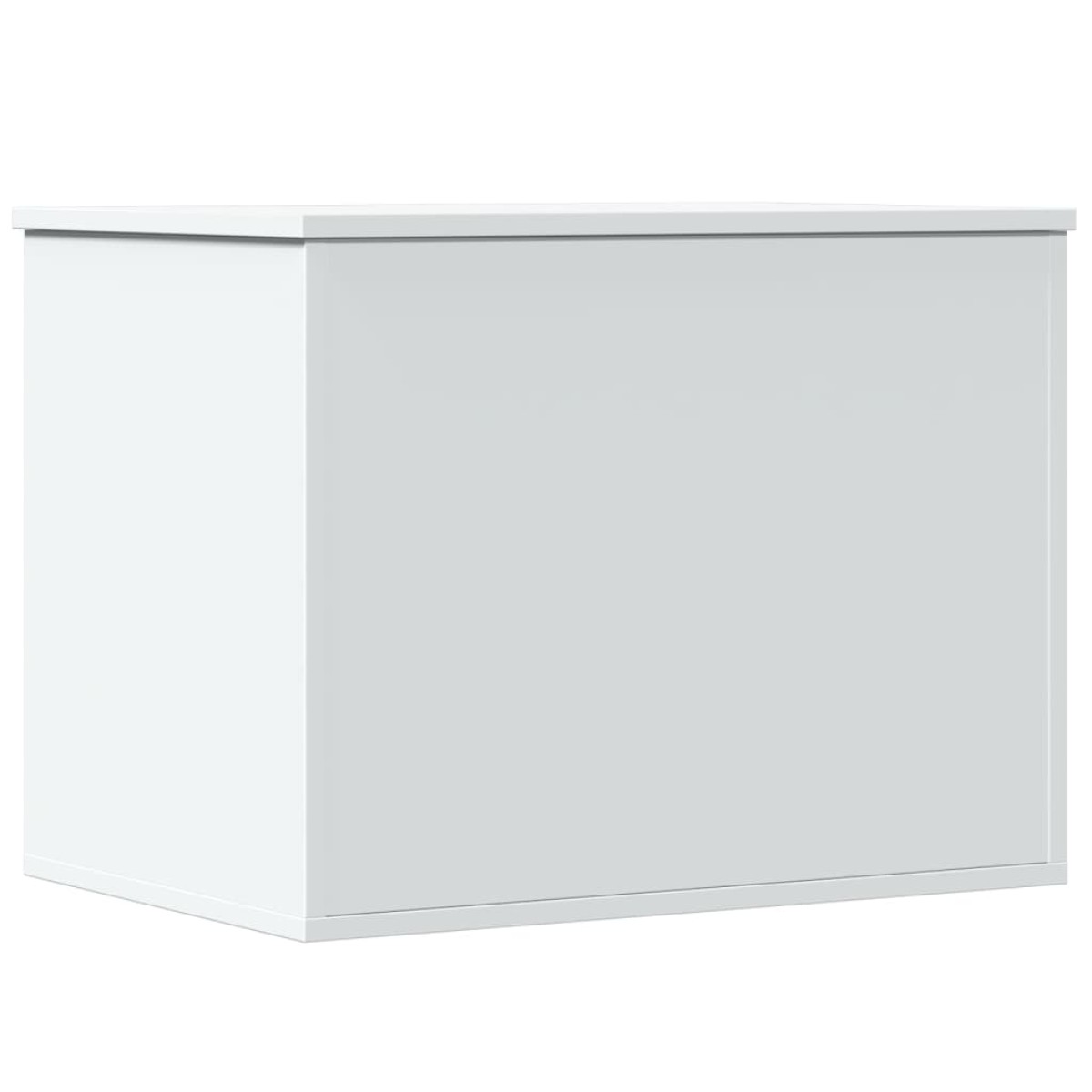 vidaXL Κουτί Αποθήκευσης Λευκό 60x42x46 εκ. Επεξεργασμένο Ξύλο