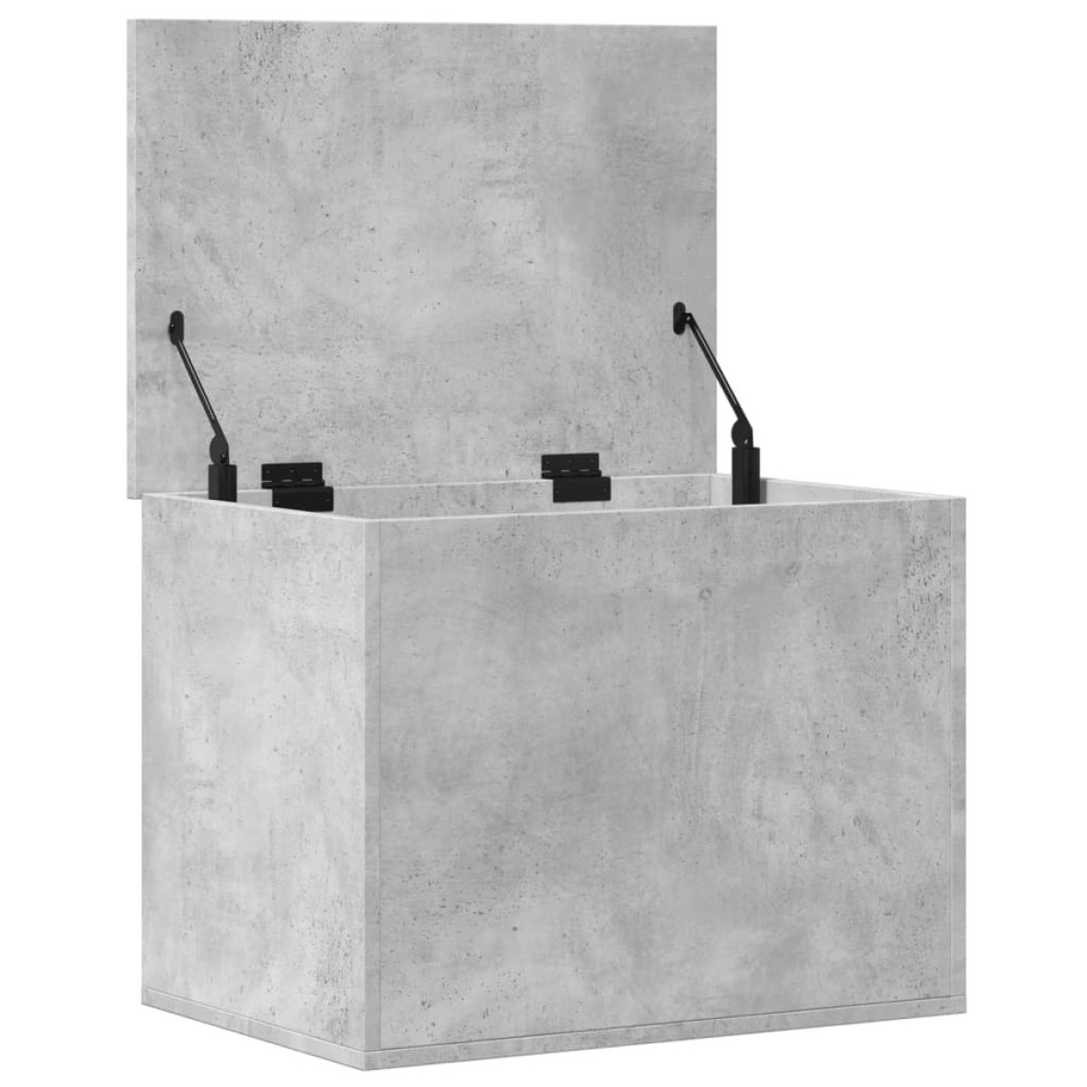 vidaXL Κουτί Αποθήκευσης Γκρι Σκυροδέματος 60x42x46 εκ. Επεξεργ. Ξύλο