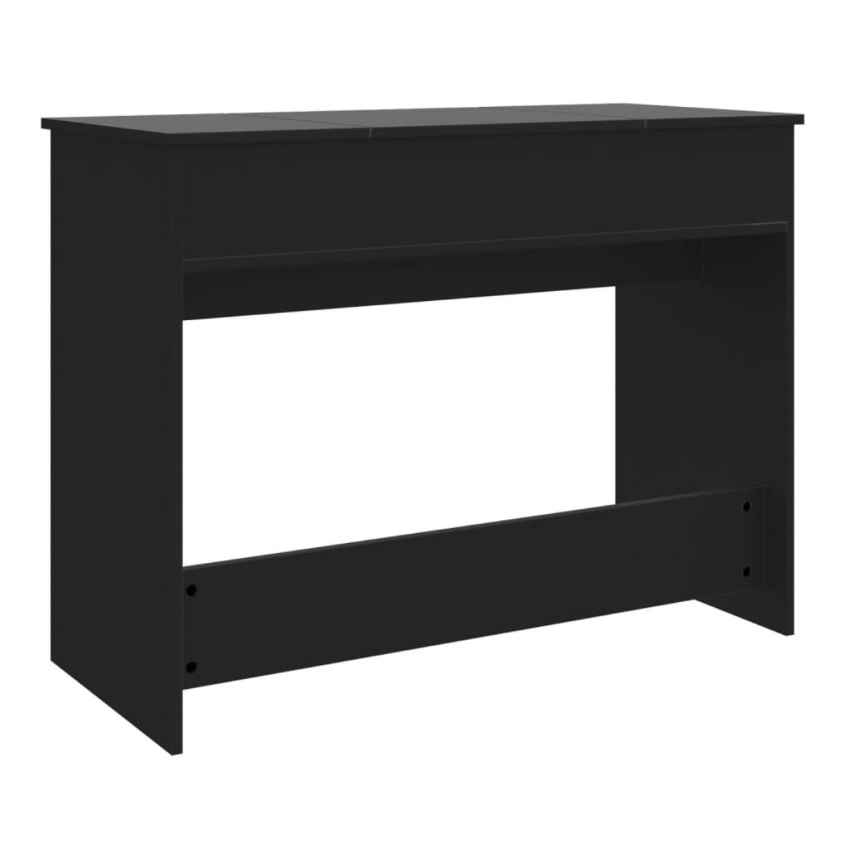 vidaXL Μπουντουάρ με Καθρέφτη Μαύρο 100x45x76 εκ.