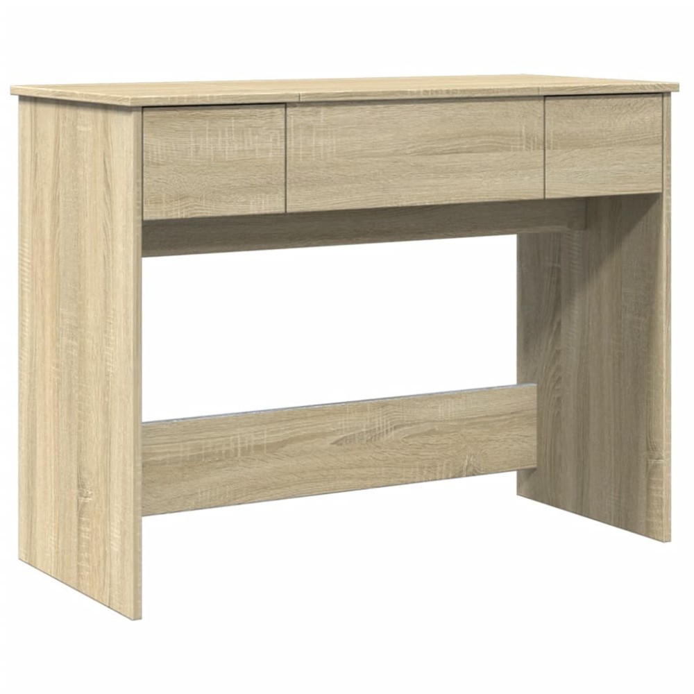 vidaXL Μπουντουάρ με Καθρέφτη Sonoma Δρυς 100x45x76 εκ.