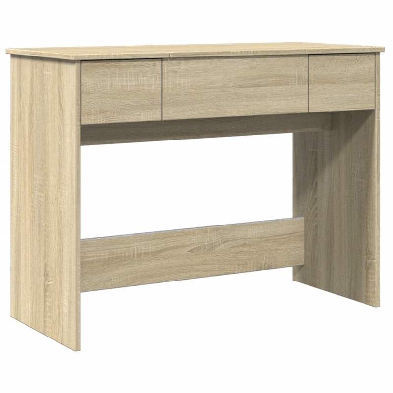 vidaXL Μπουντουάρ με Καθρέφτη Sonoma Δρυς 100x45x76 εκ.