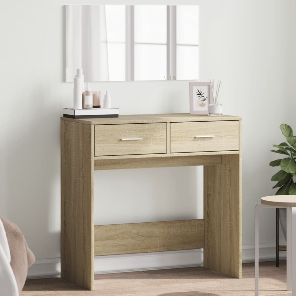 vidaXL Μπουντουάρ με Καθρέφτη Sonoma Δρυς 80 x 39 x 80 εκ.