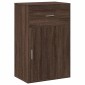 vidaXL Ραφιέρα με Ντουλάπια Καφέ Δρυς 56,5x39x90εκ. Επεξεργασμένο Ξύλο