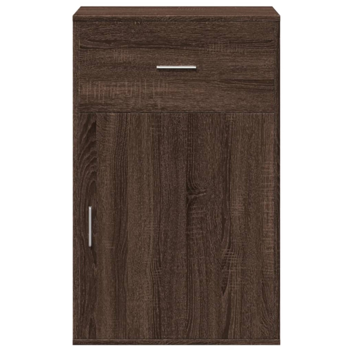 vidaXL Ραφιέρα με Ντουλάπια Καφέ Δρυς 56,5x39x90εκ. Επεξεργασμένο Ξύλο