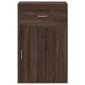 vidaXL Ραφιέρα με Ντουλάπια Καφέ Δρυς 56,5x39x90εκ. Επεξεργασμένο Ξύλο