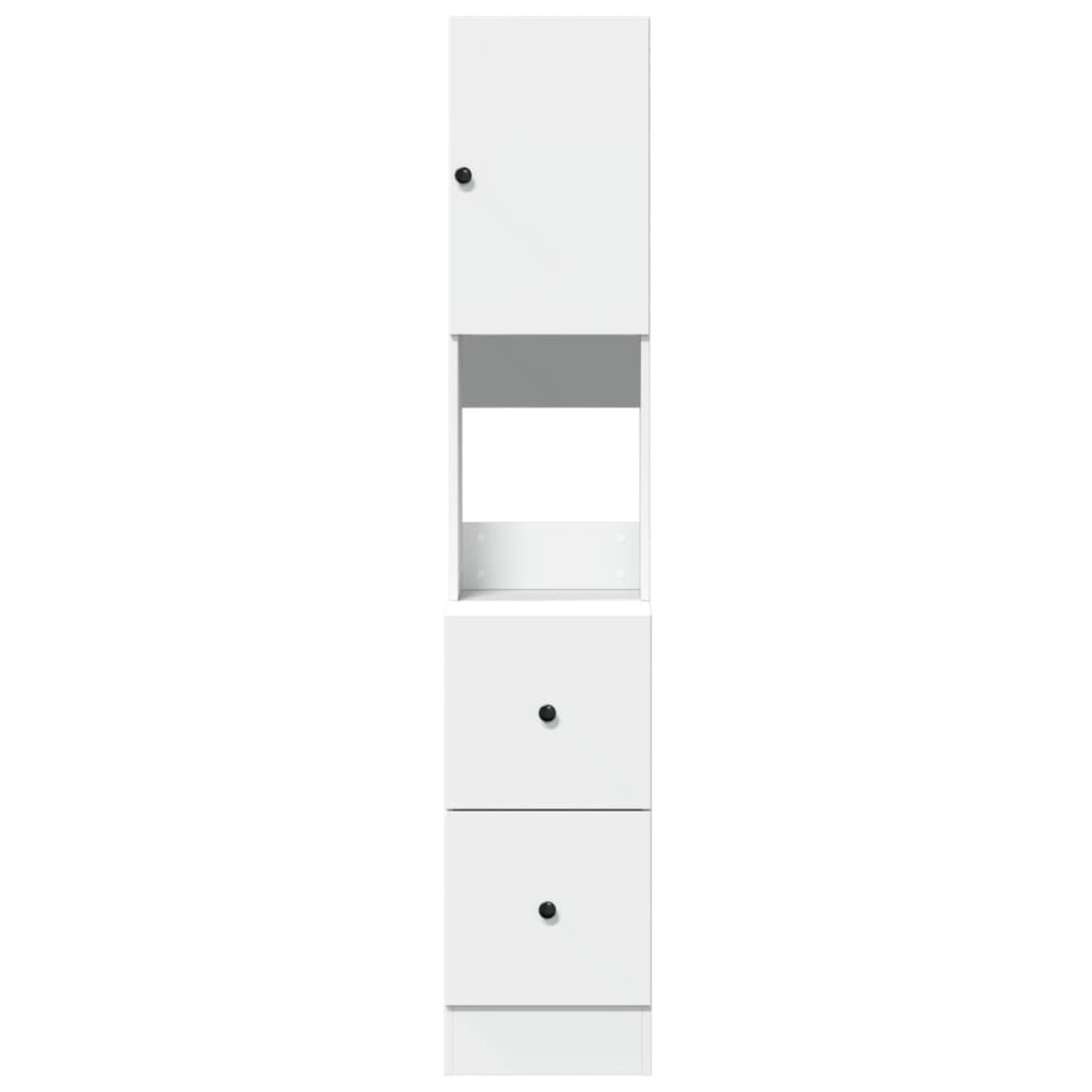 vidaXL Στήλη Κουζίνας Λευκή 35x50x180 εκ. από Επεξεργασμένο Ξύλο