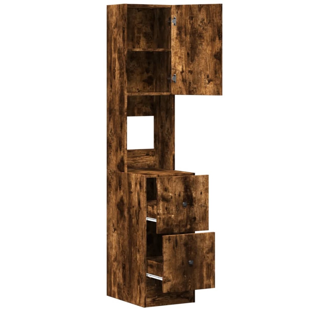 vidaXL Ντουλάπι Κουζίνας Καπνιστή Δρυς 35x50x180 εκ. Επεξεργ. Ξύλο