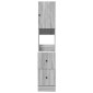 vidaXL Ντουλάπι Κουζίνας Γκρι sonoma 35x50x180 εκ. Επεξεργ. Ξύλο