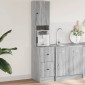 vidaXL Ντουλάπι Κουζίνας Γκρι sonoma 35x50x180 εκ. Επεξεργ. Ξύλο