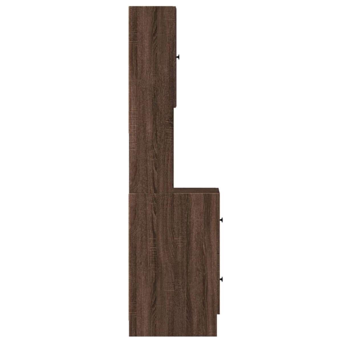 vidaXL Στήλη Κουζίνας Καφέ Δρυς 35x50x180 εκ. από Επεξεργασμένο Ξύλο
