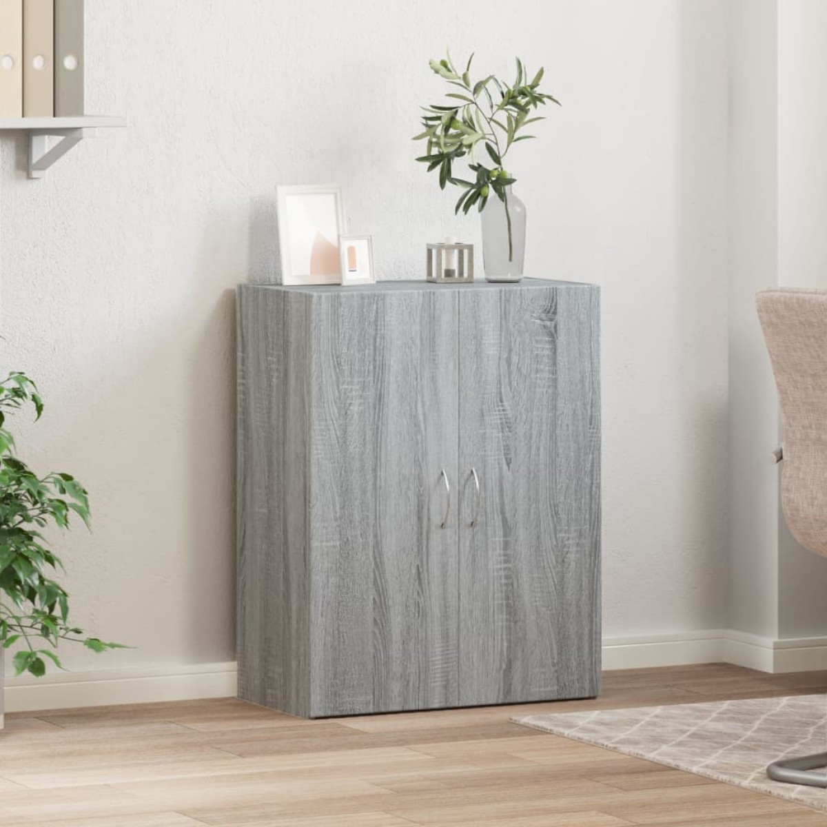 vidaXL Αρχειοθήκη Γκρι Sonoma 60x32x77,5 εκ. από Επεξεργασμένο Ξύλο
