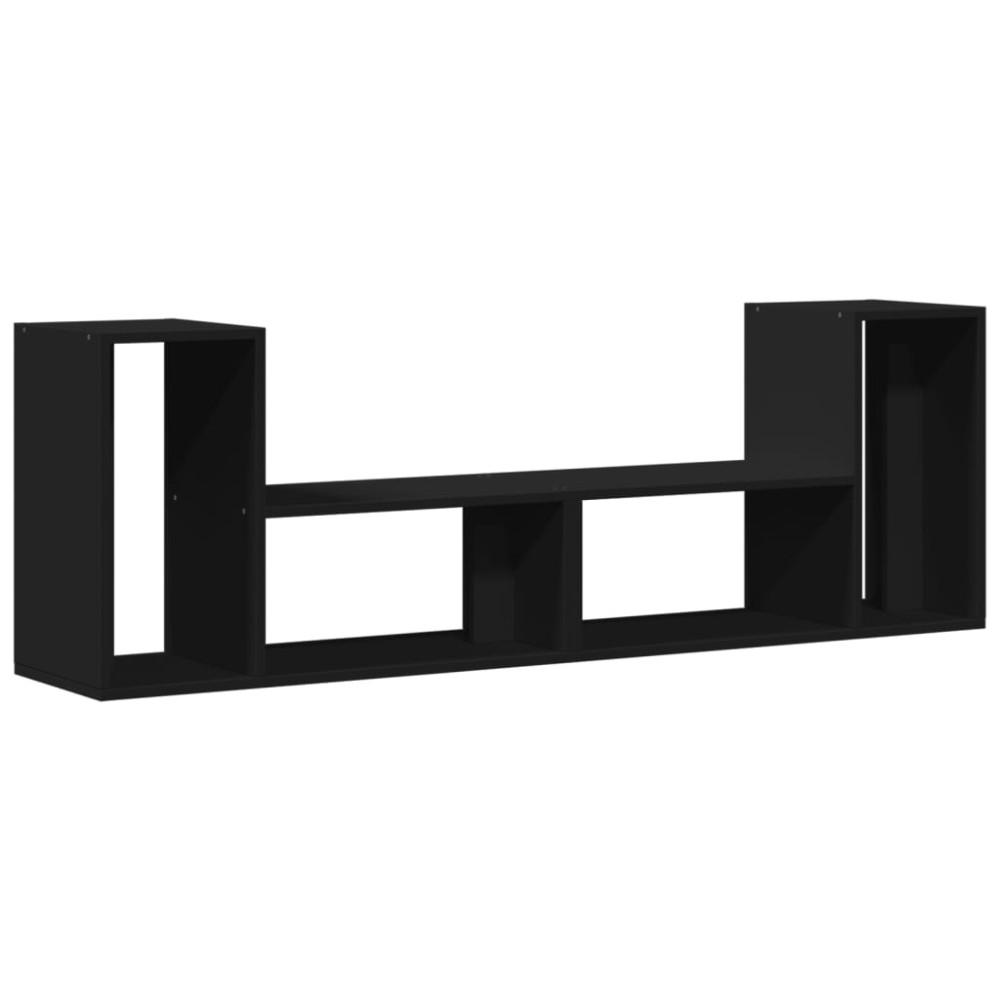 vidaXL Έπιπλα Τηλεόρασης 2 τεμ. Μαύρα 75x30x50 εκ. Επεξεργασμένο Ξύλο