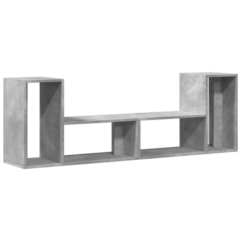 vidaXL Έπιπλα Τηλεόρασης 2 τεμ. Γκρι Σκυρ. 75x30x50 εκ. Επεξεργ. Ξύλο
