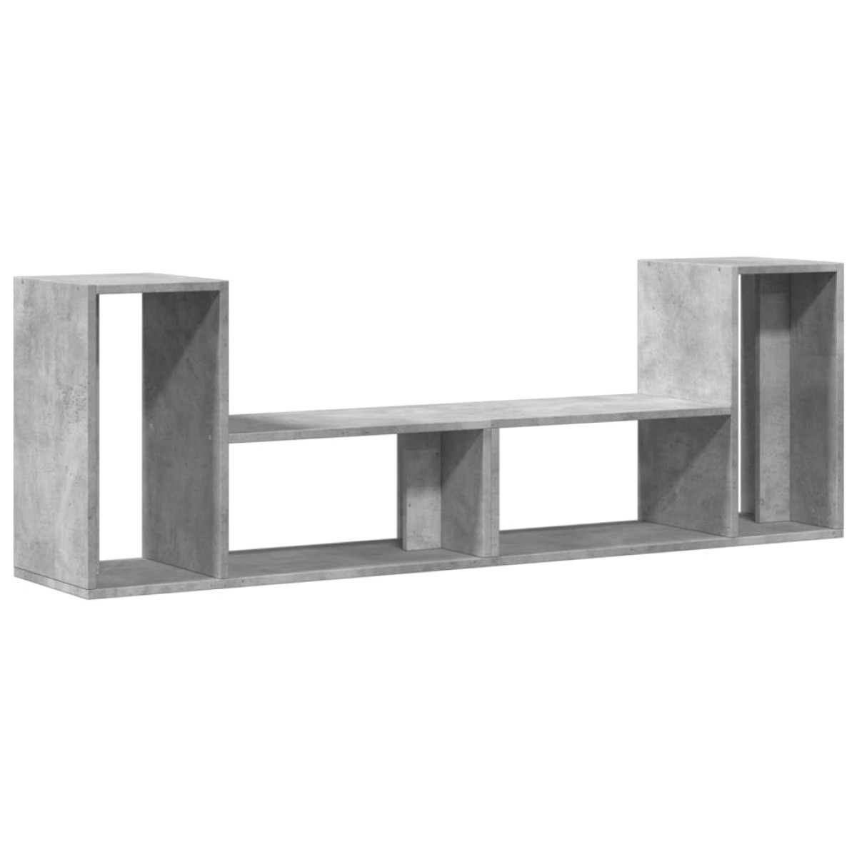 vidaXL Έπιπλα Τηλεόρασης 2 τεμ. Γκρι Σκυρ. 75x30x50 εκ. Επεξεργ. Ξύλο