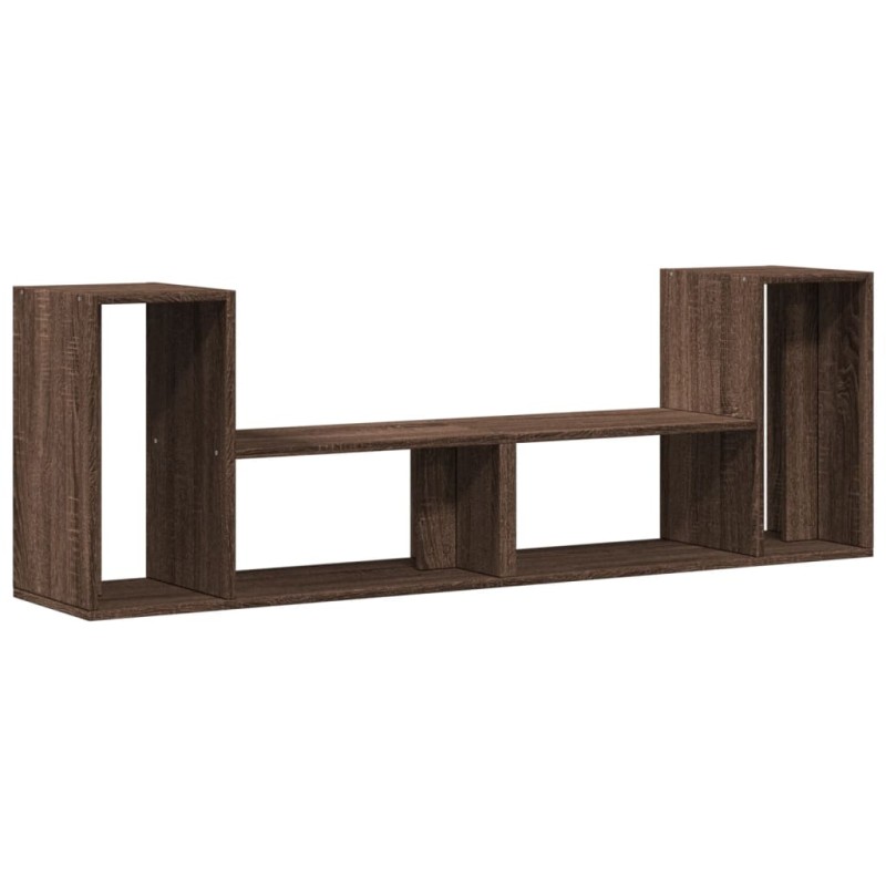 vidaXL Έπιπλα Τηλεόρασης 2 τεμ. Καφέ Δρυς 75x30x50 εκ. Επεξ. Ξύλο