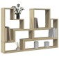 vidaXL Ραφιέρα Τοίχου Sonoma Δρυς 96x12x64 εκ. από Επεξεργασμένο Ξύλο