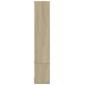 vidaXL Ραφιέρα Τοίχου Sonoma Δρυς 96x12x64 εκ. από Επεξεργασμένο Ξύλο