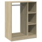 vidaXL Ντουλάπα Χρώμα Sonoma Δρυς 77 x 48 x 102 εκ. Επεξεργασμένο Ξύλο
