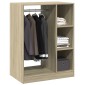 vidaXL Ντουλάπα Χρώμα Sonoma Δρυς 77 x 48 x 102 εκ. Επεξεργασμένο Ξύλο