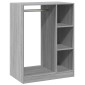 vidaXL Ντουλάπα Γκρι Sonoma 77x48x102 εκ. από Επεξεργασμένο Ξύλο