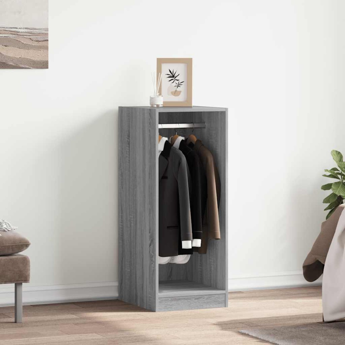 vidaXL Ντουλάπα Γκρι Sonoma 48x41x102 εκ. από Επεξεργασμένο Ξύλο