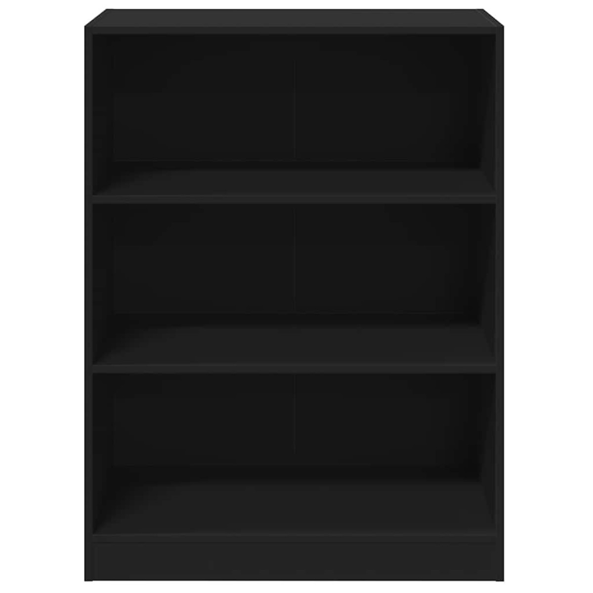 vidaXL Ντουλάπα Μαύρη 77 x 48 x 102 εκ. από Επεξεργασμένο Ξύλο