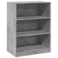 vidaXL Ντουλάπα Γκρι Σκυροδέματος 77x48x102 εκ. από Επεξεργασμένο Ξύλο