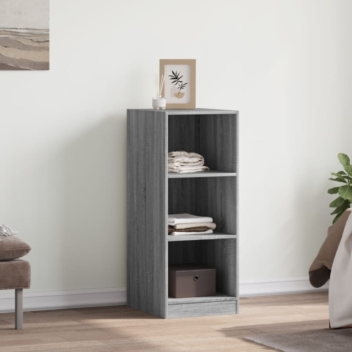 vidaXL Ντουλάπα Γκρι Sonoma 48x41x102 εκ. από Επεξεργασμένο Ξύλο