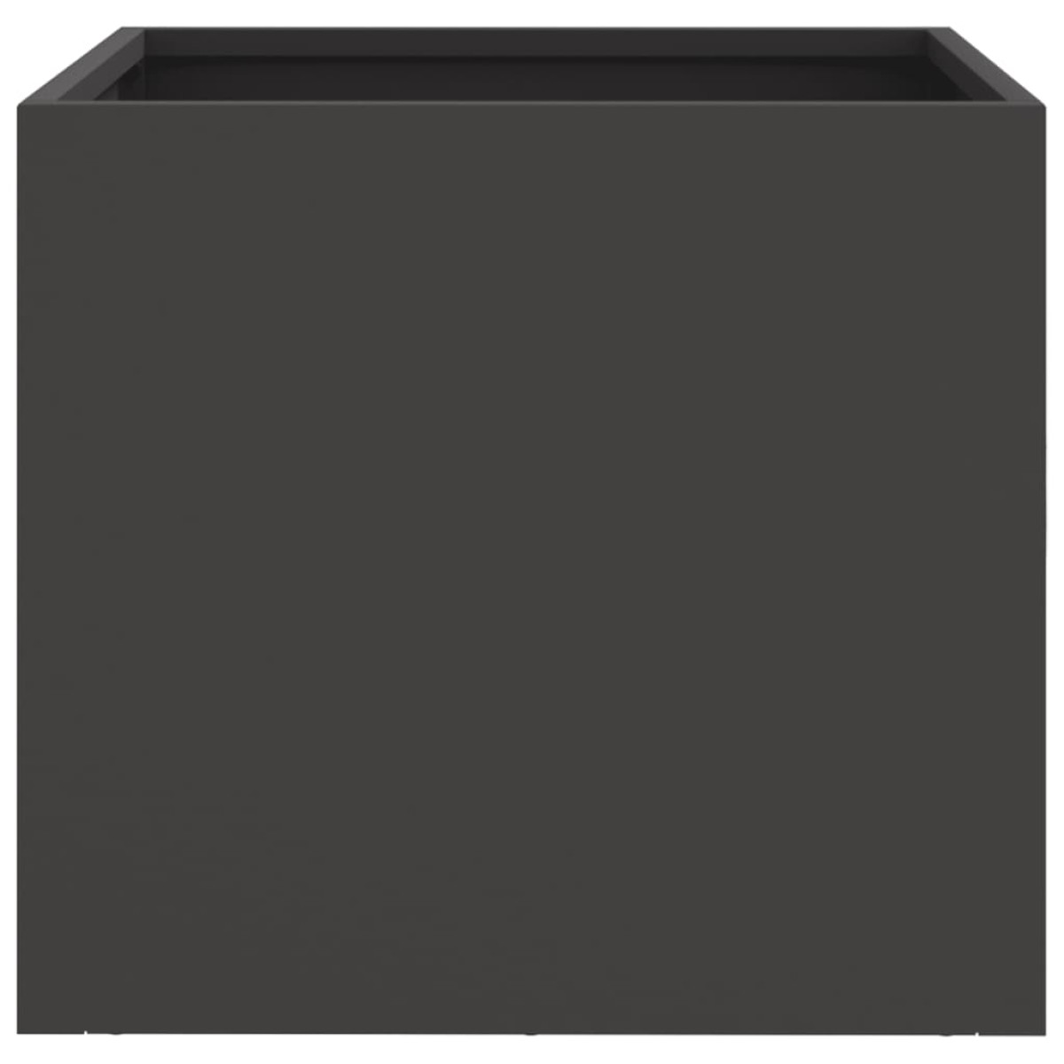 vidaXL Ζαρντινιέρα Μαύρη 32x30x29 εκ. από Χάλυβα Ψυχρής Έλασης
