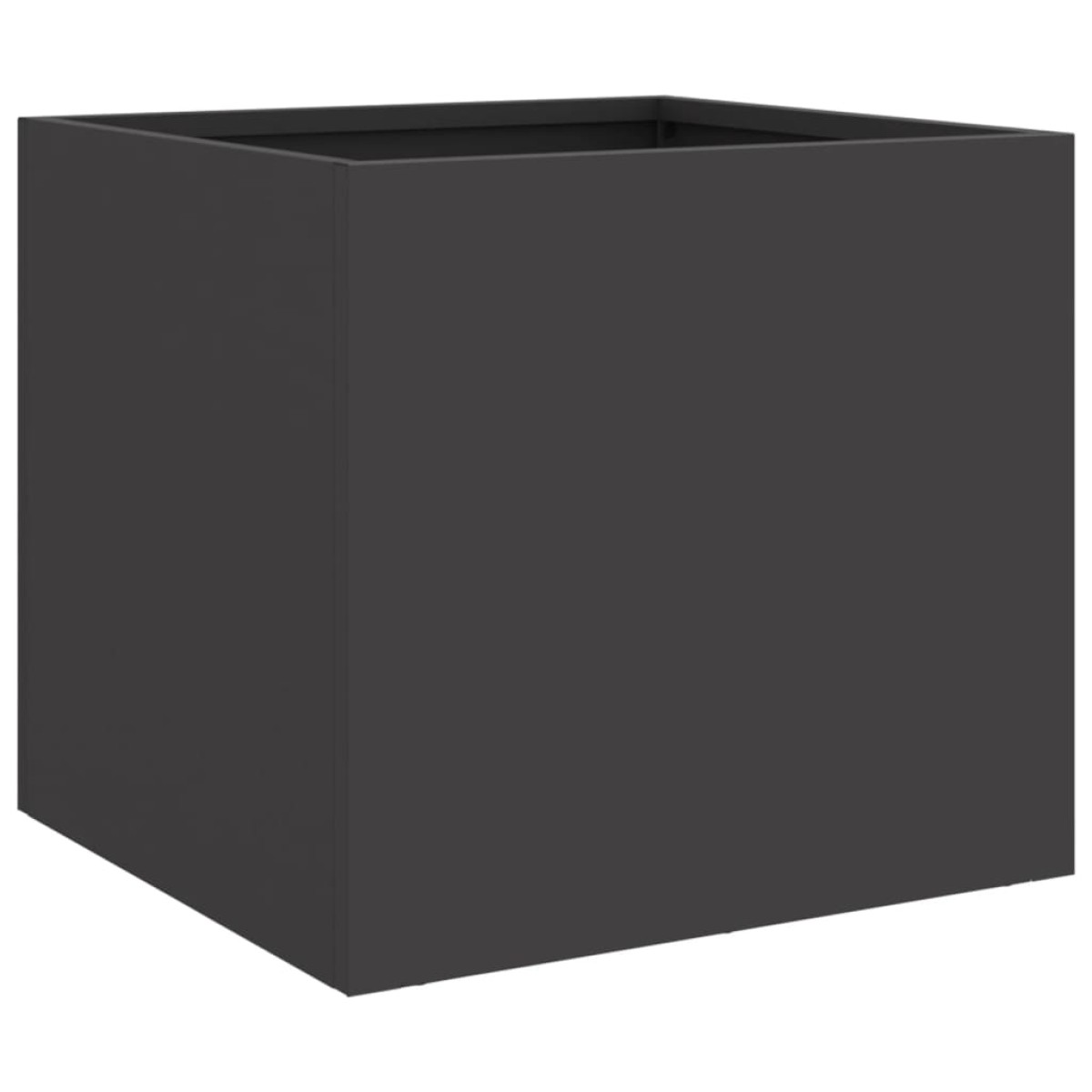 vidaXL Ζαρντινιέρα Μαύρη 32x30x29 εκ. από Χάλυβα Ψυχρής Έλασης