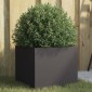 vidaXL Ζαρντινιέρα Μαύρη 32x30x29 εκ. από Χάλυβα Ψυχρής Έλασης
