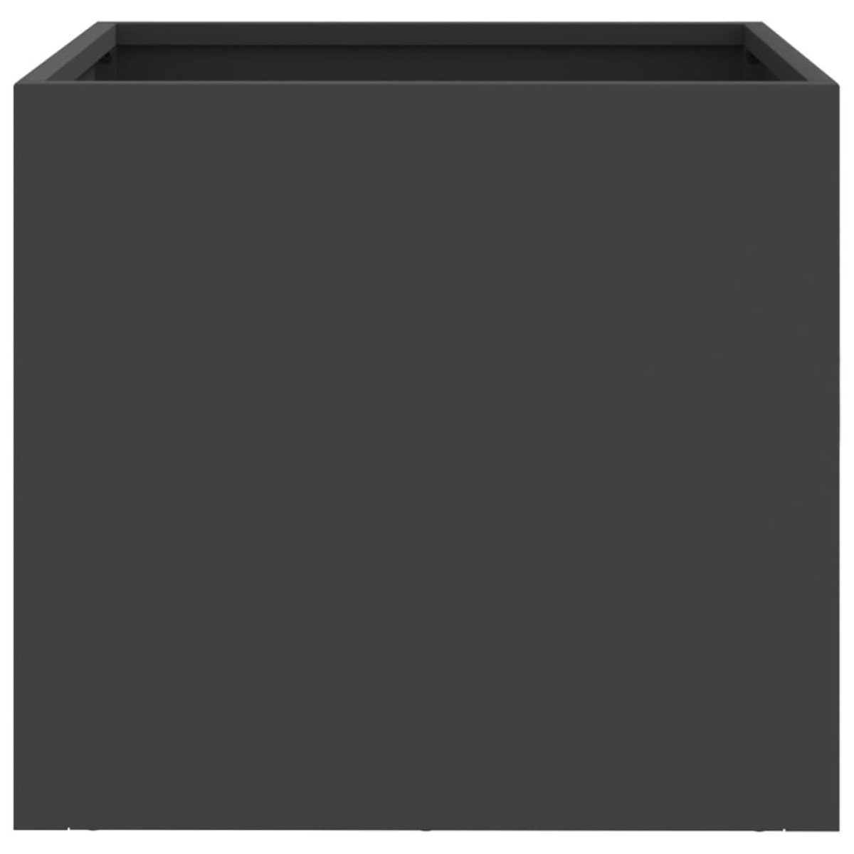 vidaXL Ζαρντινιέρες 2 τεμ. Μαύρες 32x30x29εκ. από Χάλυβα Ψυχρής Έλασης