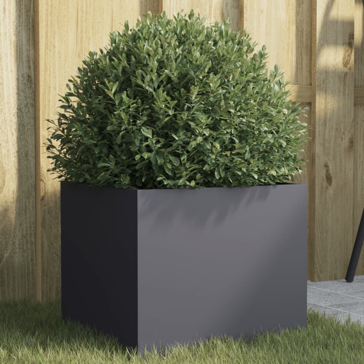 vidaXL Ζαρντινιέρα Ανθρακί 32x30x29 εκ. από Χάλυβα Ψυχρής Έλασης
