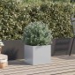 vidaXL Ζαρντινιέρα Ασημί 32 x 30 x 29 εκ. από Γαλβανισμένο Χάλυβα
