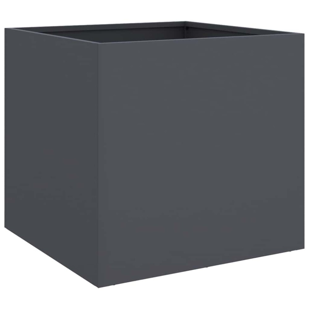 vidaXL Ζαρντινιέρα Ανθρακί 42x40x39 εκ. από Χάλυβα