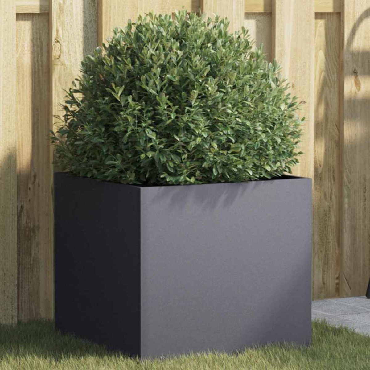 vidaXL Ζαρντινιέρα Ανθρακί 42x40x39 εκ. από Χάλυβα Ψυχρής Έλασης