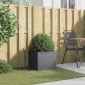 vidaXL Ζαρντινιέρα Ανθρακί 42x40x39 εκ. από Χάλυβα Ψυχρής Έλασης