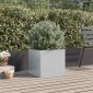 vidaXL Ζαρντινιέρα Ασημί 32 x 30 x 29 εκ. από Γαλβανισμένο Χάλυβα