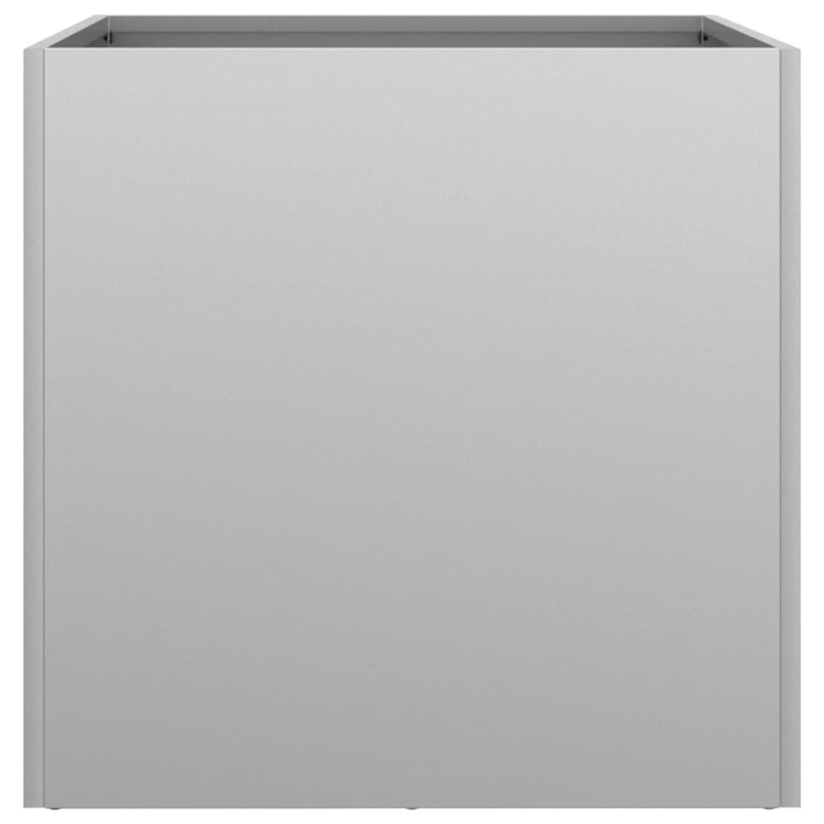 vidaXL Ζαρντινιέρες 2 τεμ. Ασημί 42 x 40 x 39 εκ. Γαλβανισμένο Χάλυβα