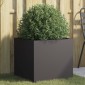 vidaXL Ζαρντινιέρα Μαύρη 49x47x46 εκ. από Χάλυβα Ψυχρής Έλασης