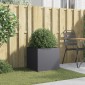 vidaXL Ζαρντινιέρα Ανθρακί 49x47x46 εκ. από Χάλυβα Ψυχρής Έλασης